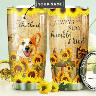 Corgi Personalized Stainless Steel Tumbler 20Oz - Thegiftio UK
