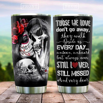 Couples Skull Stainless Steel Tumbler 20Oz - Thegiftio UK