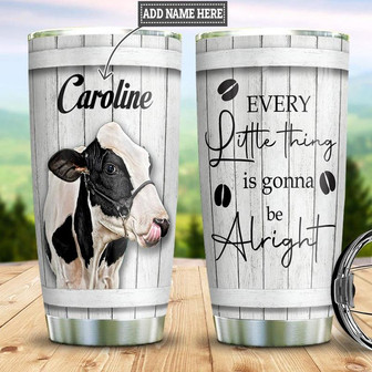 Cow Personalized Stainless Steel Tumbler 20Oz - Thegiftio UK