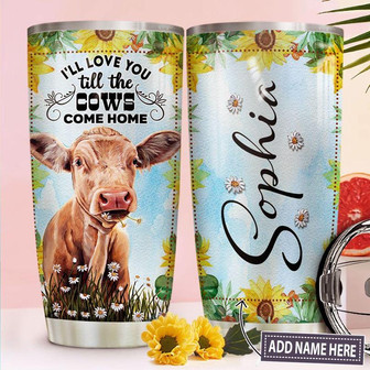 Cow Personalized Stainless Steel Tumbler 20Oz - Thegiftio UK