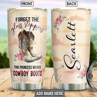 Cowgirl Personalized Stainless Steel Tumbler 20Oz - Thegiftio