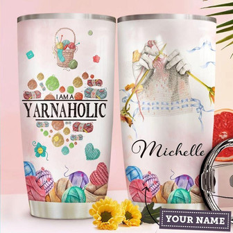 Crochet Personalized Stainless Steel Tumbler 20Oz - Thegiftio UK