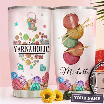 Crochet Personalized Stainless Steel Tumbler 20Oz - Thegiftio UK