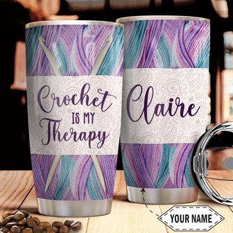 Crochet Personalized Stainless Steel Tumbler 20Oz - Thegiftio UK