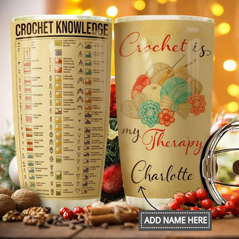 Crochet Personalized Stainless Steel Tumbler 20Oz - Thegiftio UK