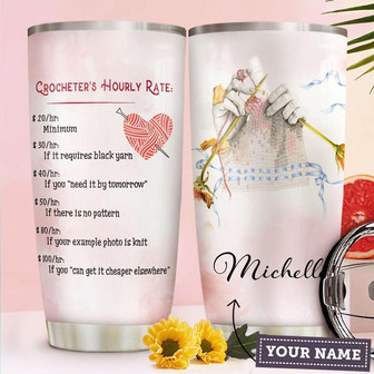 Crochet Personalized Stainless Steel Tumbler 20Oz - Thegiftio UK