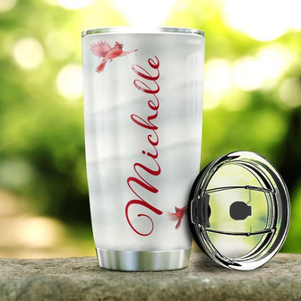 Cross Heart Personalized Stainless Steel Tumbler 20Oz - Thegiftio UK