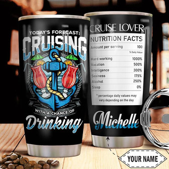 Cruise Personalized Stainless Steel Tumbler 20Oz - Thegiftio