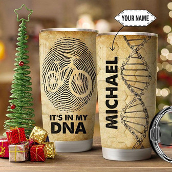 Cycling Dna Personalized Stainless Steel Tumbler 20Oz - Thegiftio UK