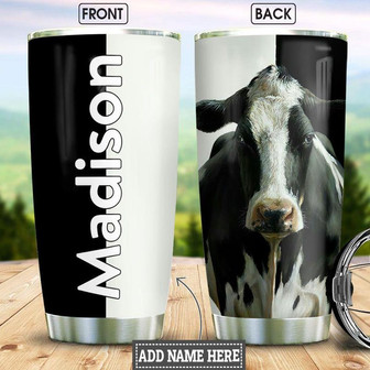 Dairy Cattle Personalized Stainless Steel Tumbler 20Oz - Thegiftio UK