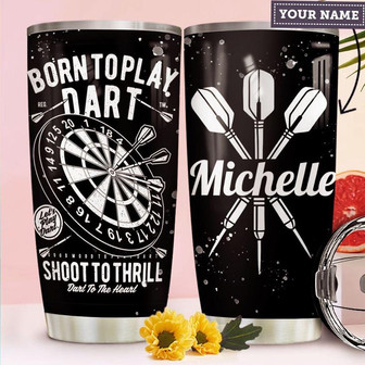 Darts Personalized Stainless Steel Tumbler 20Oz - Thegiftio UK