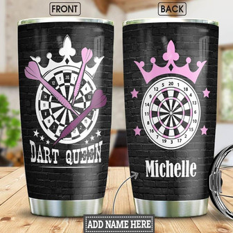 Darts Queen Personalized Stainless Steel Tumbler 20Oz - Thegiftio UK