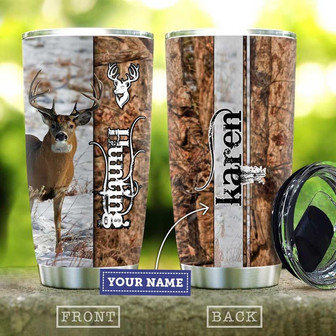 Deer Hunting Lover Personalized Stainless Steel Tumbler 20Oz - Thegiftio UK