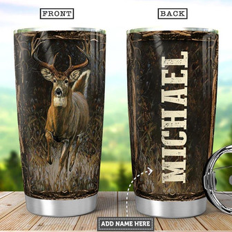 Deer Personalized Stainless Steel Tumbler 20Oz - Thegiftio UK