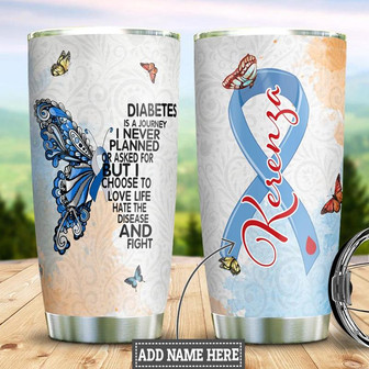 Diabetes Personalized Stainless Steel Tumbler 20Oz - Thegiftio UK