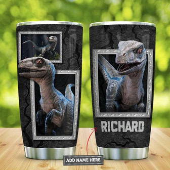 Dinosaur Personalized Stainless Steel Tumbler 20Oz - Thegiftio UK