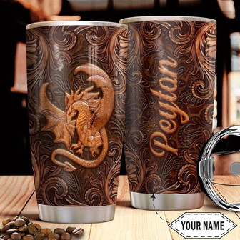 Dragon Personalized Stainless Steel Tumbler 20Oz - Thegiftio UK