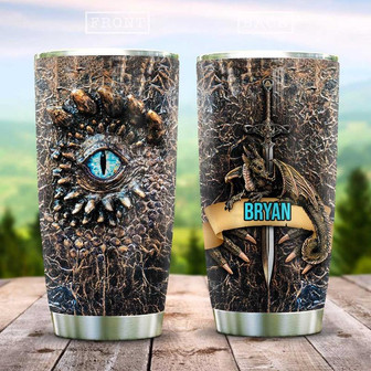Dragon Skin Style Personalized Stainless Steel Tumbler 20Oz - Thegiftio UK
