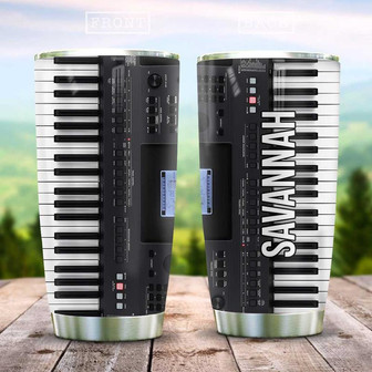E Piano Personalized Stainless Steel Tumbler 20Oz - Thegiftio UK