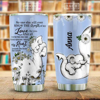 Elephant Daughter Personalized Stainless Steel Tumbler 20Oz - Thegiftio UK