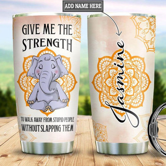 Elephant Personalized Stainless Steel Tumbler 20Oz - Thegiftio UK