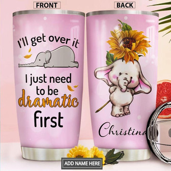 Elephant Personalized Stainless Steel Tumbler 20Oz - Thegiftio UK