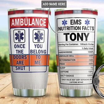 Ems Facts Personalized Stainless Steel Tumbler 20Oz - Thegiftio UK