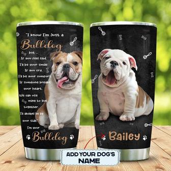 English Bulldog Your Friend Personalized Stainless Steel Tumbler 20Oz - Thegiftio UK