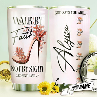 Faith High Heels Personalized Stainless Steel Tumbler 20Oz - Thegiftio UK