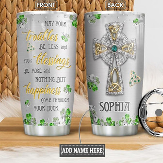 Faith Jewelry Style Personalized Stainless Steel Tumbler 20Oz - Thegiftio UK