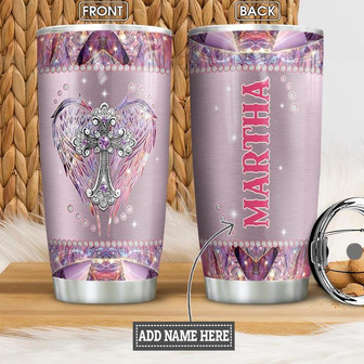 Faith Jewelry Style Personalized Stainless Steel Tumbler 20Oz - Thegiftio UK