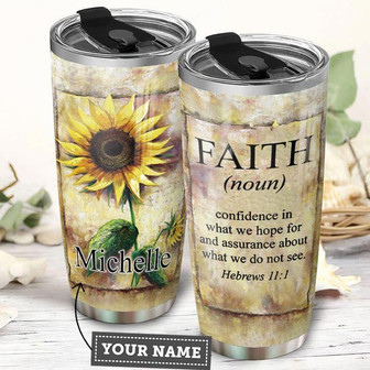 Faith Personalized Stainless Steel Tumbler 20Oz - Thegiftio UK