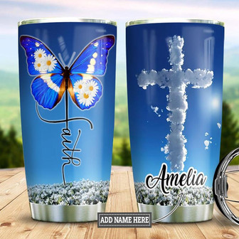 Faith Personalized Stainless Steel Tumbler 20Oz - Thegiftio UK