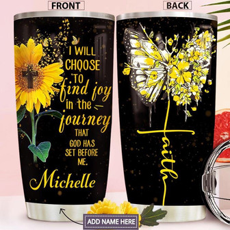 Faith Personalized Stainless Steel Tumbler 20Oz - Thegiftio UK