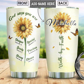 Faith Personalized Stainless Steel Tumbler 20Oz - Thegiftio UK