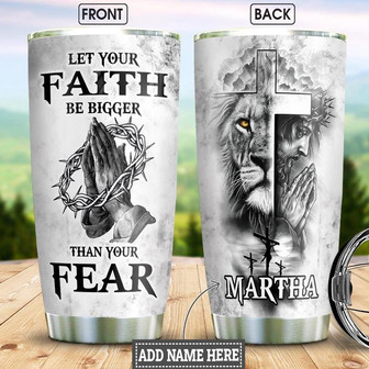 Faith Personalized Stainless Steel Tumbler 20Oz - Thegiftio UK