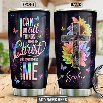Faith Personalized Stainless Steel Tumbler 20Oz - Thegiftio UK