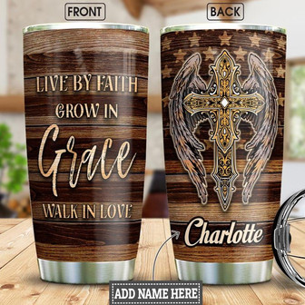 Faith Personalized Stainless Steel Tumbler 20Oz - Thegiftio UK