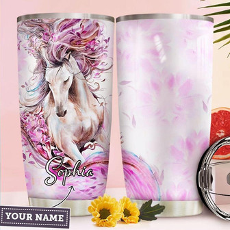 Fantastic Horse Personalized Stainless Steel Tumbler 20Oz - Thegiftio UK
