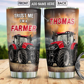 Farmer Personalized Stainless Steel Tumbler 20Oz - Thegiftio UK