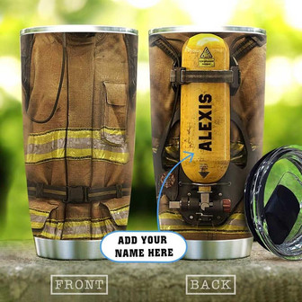 Firefighter Clothing Personalized Stainless Steel Tumbler 20Oz - Thegiftio UK