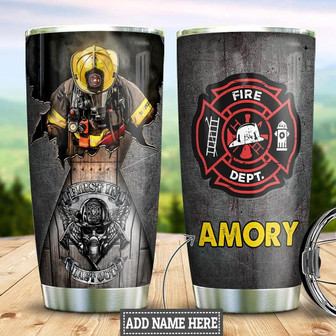 Firefighter Personalized Stainless Steel Tumbler 20Oz - Thegiftio UK
