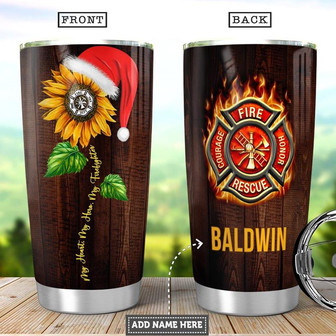 Firefighter Personalized Stainless Steel Tumbler 20Oz - Thegiftio UK
