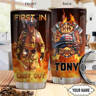 Firefighter Personalized Stainless Steel Tumbler 20Oz - Thegiftio UK