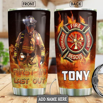 Firefighter Personalized Stainless Steel Tumbler 20Oz - Thegiftio UK
