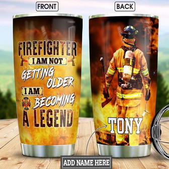 Firefighter Personalized Stainless Steel Tumbler 20Oz - Thegiftio UK
