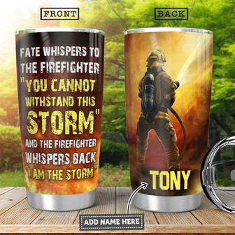 Firefighter Personalized Stainless Steel Tumbler 20Oz - Thegiftio UK
