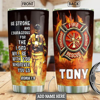 Firefighter Personalized Stainless Steel Tumbler 20Oz - Thegiftio UK