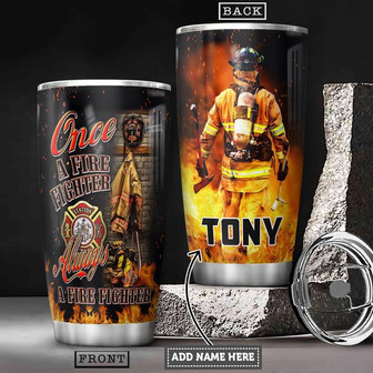 Firefighter Personalized Stainless Steel Tumbler 20Oz - Thegiftio UK