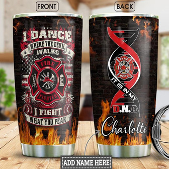Firefighter Personalized Stainless Steel Tumbler 20Oz - Thegiftio UK